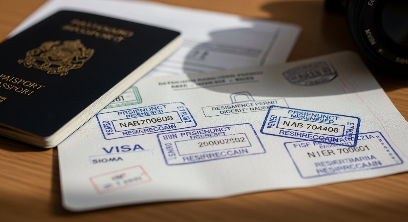 Passport and residence permit documents for Morocco e-Visa